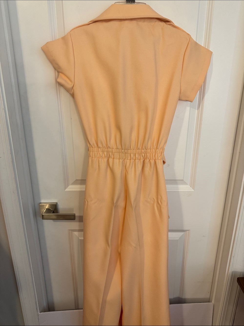 Women’s Peach Maxi Jumpsuit with Belt - Picture 10 of 14